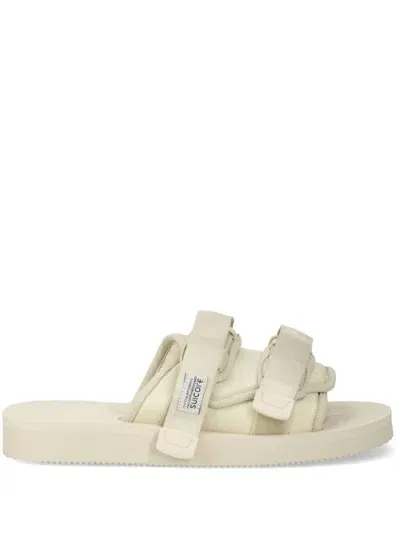 Suicoke Vhl Touch-strap Slides In White