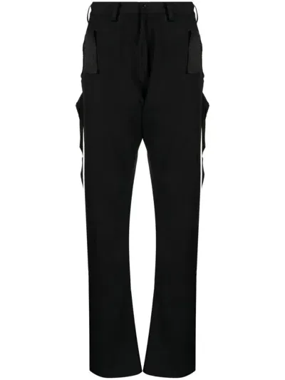 Sulvam Straight-leg Wool Trousers In Black