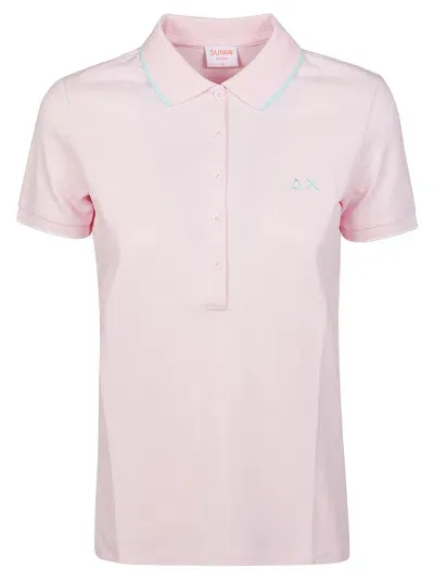 Sun 68 Polo Bordini In Pink