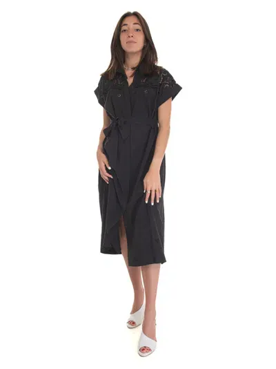 Suncoo Coco Chemisier Dress In Black