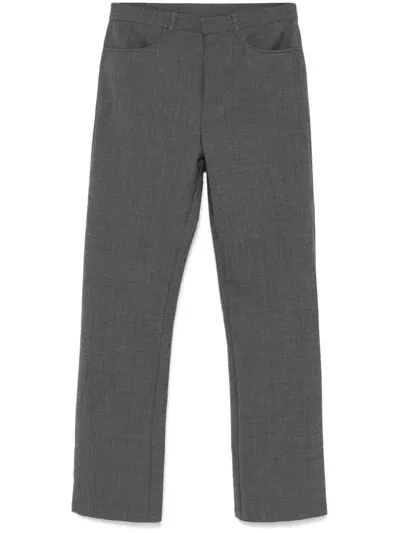 Sunflower Flare French Trousers In 800 Grey Melange