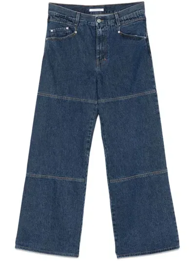 Sunflower Flare Work Jeans In 756 Blue Rinse