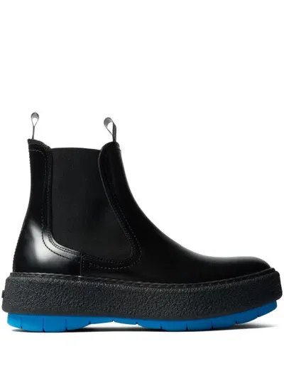 Sunnei Cemento Chelsea Boots In Black