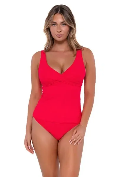 Sunsets Elsie Tankini-dd Cup In Geranium