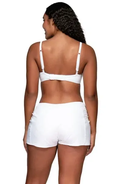 Sunsets Laguna Swim Short In White Lily