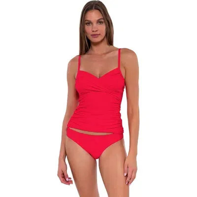 Sunsets Simone Tankini In Geranium