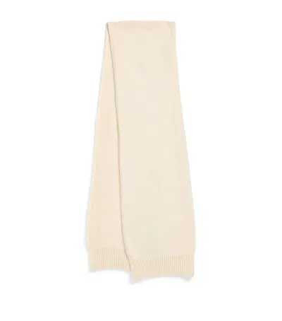 Sunspel Lambswool Scarf In Beige