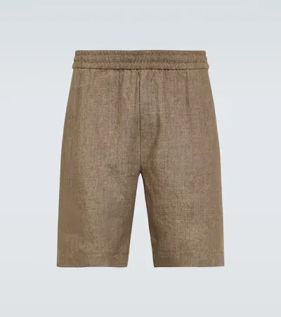 Sunspel Linen Shorts In Neutrals