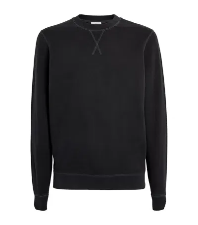 Sunspel Loopback Sweatshirt In Black