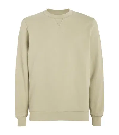 Sunspel Loopback Sweatshirt In Green