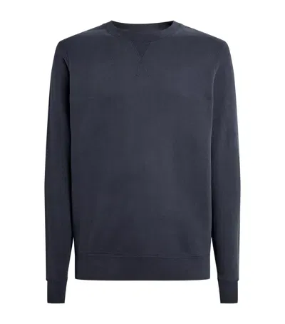 Sunspel Loopback Sweatshirt In Navy