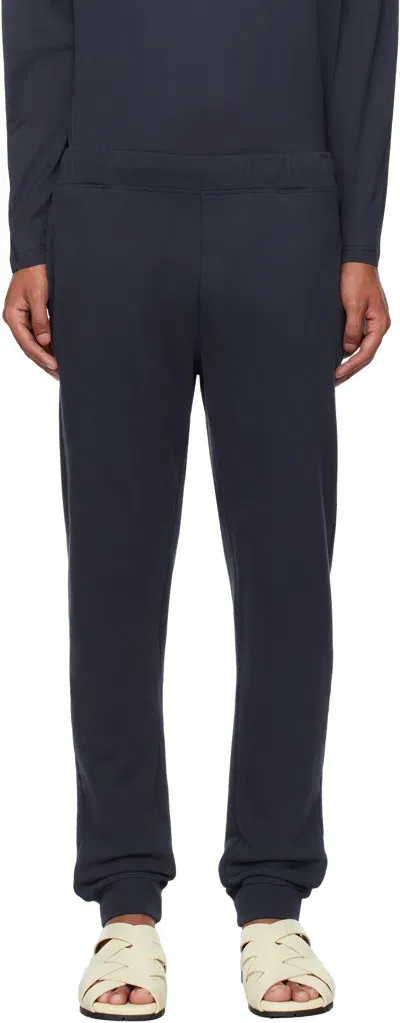 Sunspel Navy Loopback Sweatpants