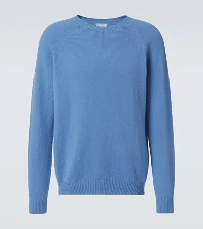 Sunspel Wool Sweater In Blue