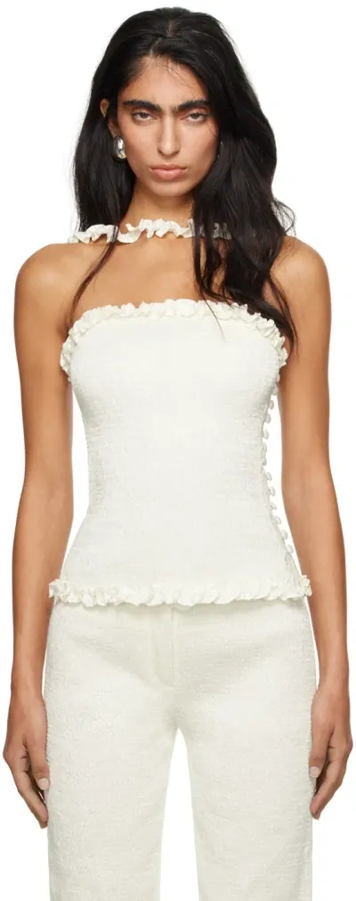 Super Yaya Ssense Exclusive White Rita Camisole