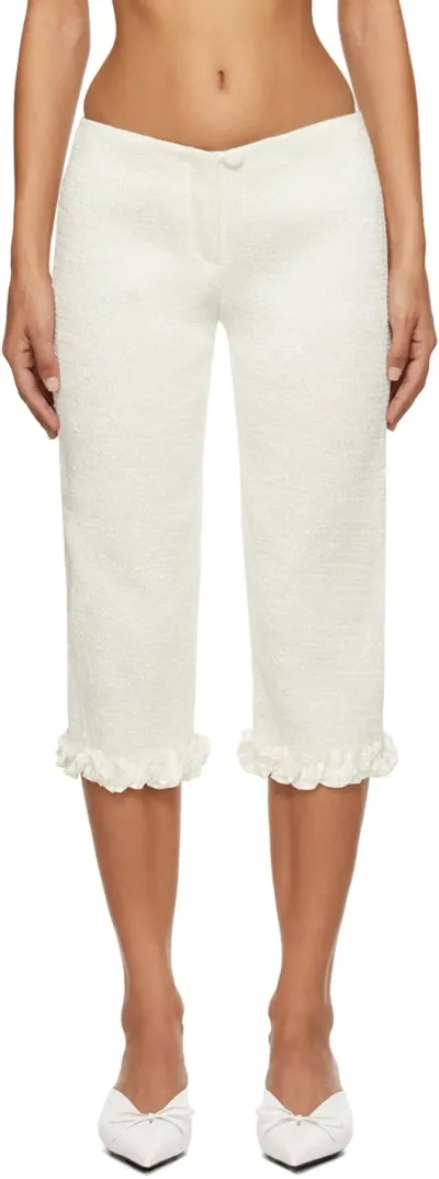 Super Yaya Ssense Exclusive White Rita Trousers