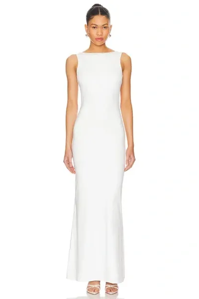 Superdown Astra Maxi Dress In White