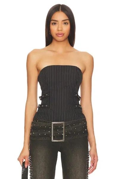 Superdown Ledger Tube Top In Black