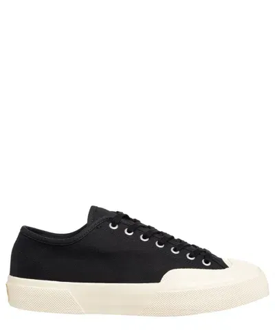 Superga Brokentwill Sneakers In Black-off White