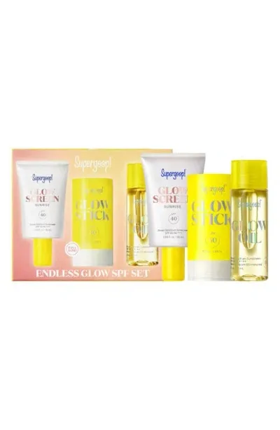 Supergoop !® Endless Glow Season Kit (limited Edition) (nordstrom Exclusive) $70 Value In Pink And Yellow Gradient