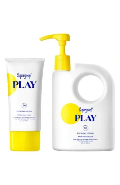 Supergoop !® Play Everyday Lotion Spf 50 Home & Away Sunscreen Set (nordstrom Exclusive) $104 Value In No Color