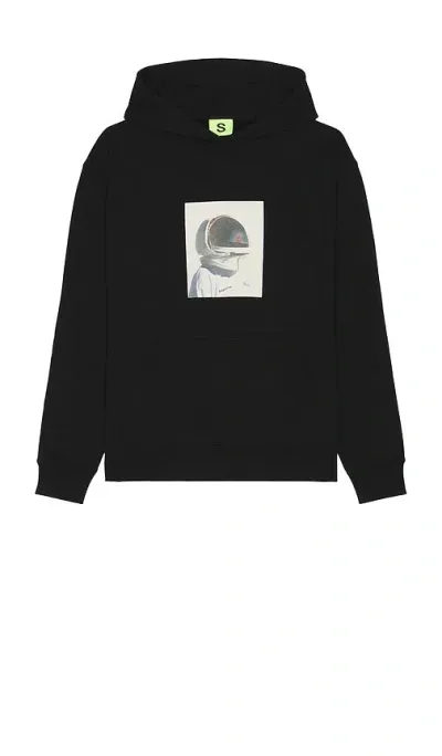 Supervsn Spaceman Hoodie In Black