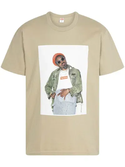 Supreme Andre 3000 Graphic-print T-shirt In Neutrals