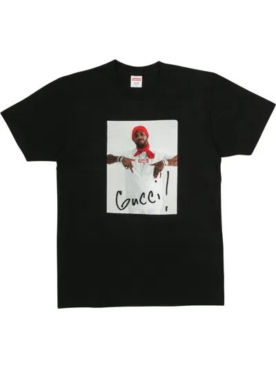 Supreme Gucci Mane T-shirt In Black