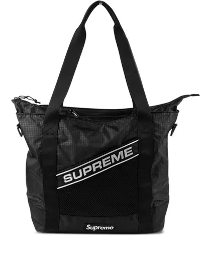 Supreme Printed Tote Bag In Black