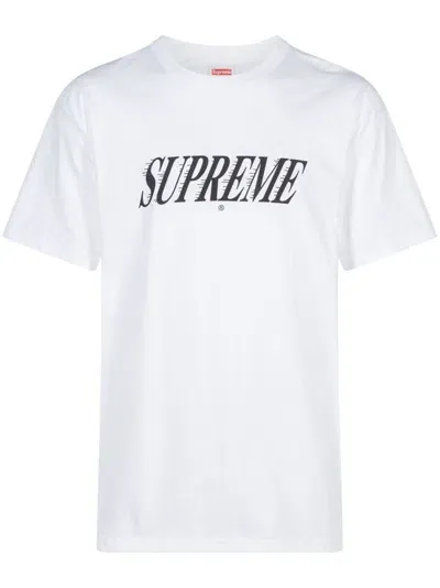 Supreme Slap Shot Cotton T-shirt In Weiss