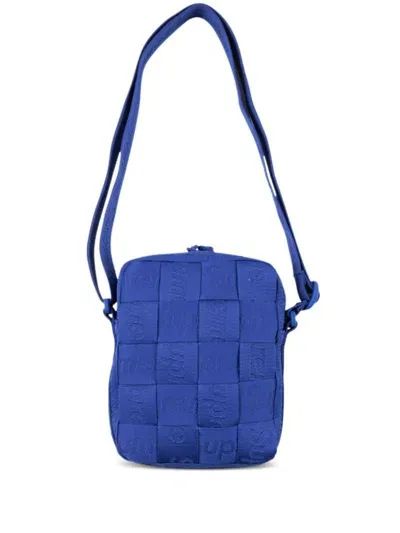 Supreme Woven Shoulder Bag In Blue