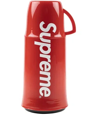 Supreme X Helios Logo-print Thermal Bottle In Rot