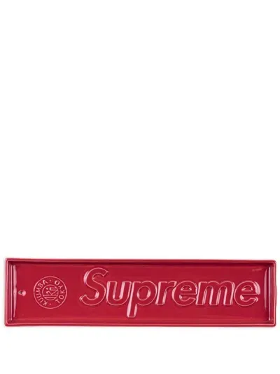 Supreme X Kuumba Ceramic Incense Tray (6cm X 25cm) In Red