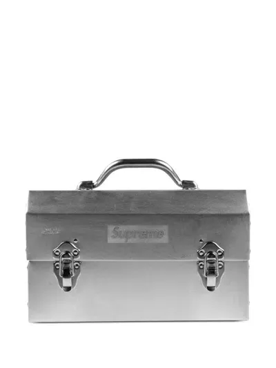 Supreme X L. May Mfg Inc. Miner's Lunch Box In Silver