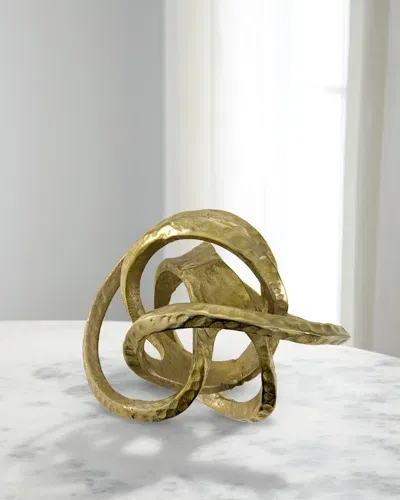 Surya Zahira Aluminum Knot Sculpture In Bronze