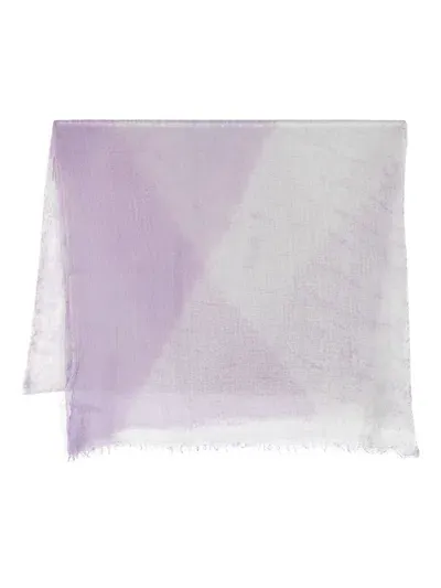 Suzusan Cashmere Shawl In Purple