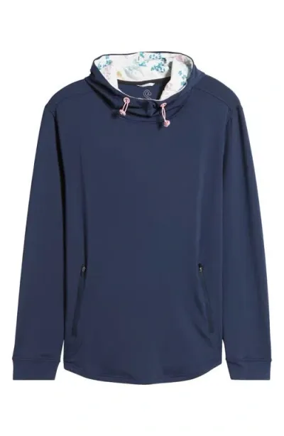 Swannies Ivy Golf Hoodie In Midnight-navy