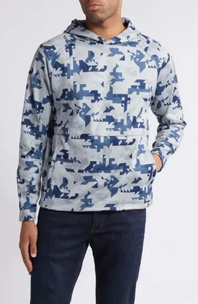 Swannies Matthew Digital Camouflage Hoodie In Midnight-navy