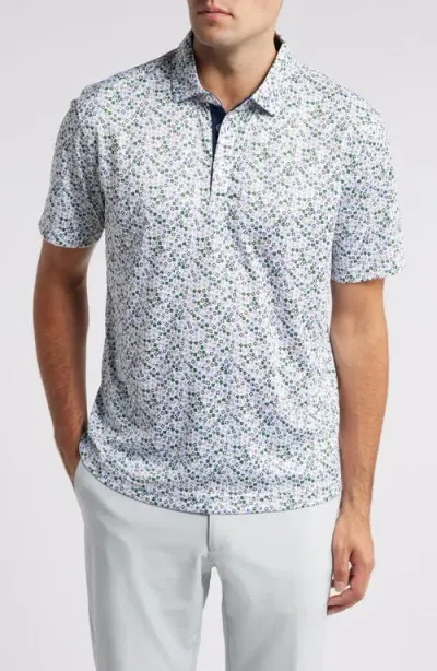 Swannies Remington Floral Golf Polo In Navy