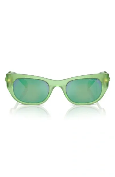 Swarovski 51mm Pillow Sunglasses In Green