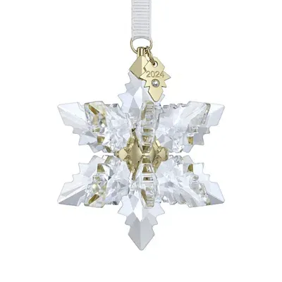 Swarovski Annual Edition 3d Ornament 2024, Clear In Metallic