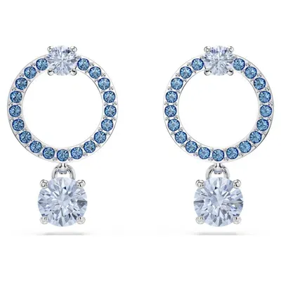 Swarovski Attract Drop Earrings In Blue