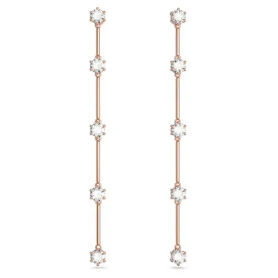 Swarovski Constella Drop Earrings In White