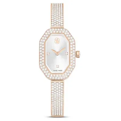 Swarovski Dextera Bangle Watch In Gold Tone