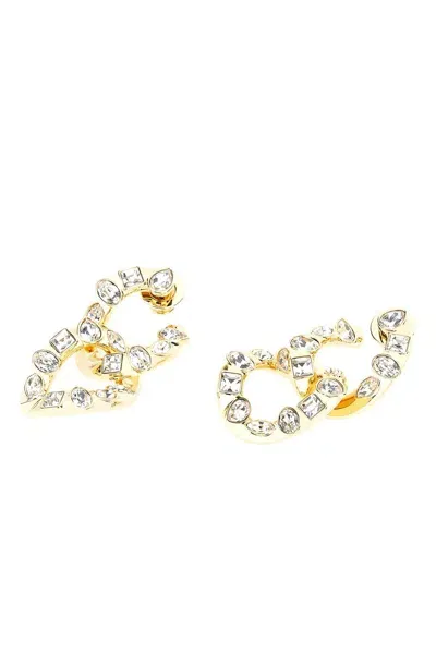 Swarovski Dextera Hoop Earrings In Gold