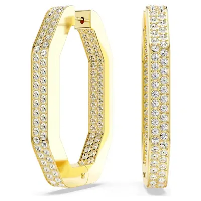 Swarovski Dextera Hoop Earrings In White