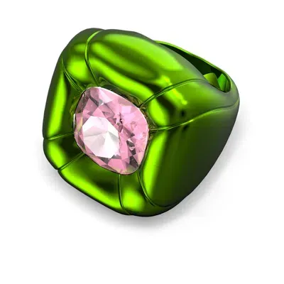 Swarovski Dulcis Cocktail Ring In Green