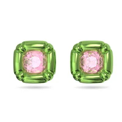 Swarovski Dulcis Stud Earrings In Green