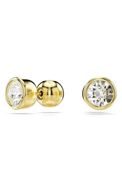 Swarovski Women's Imber Goldtone & Bezel-set Crystal Stud Earrings In Yellow Gold