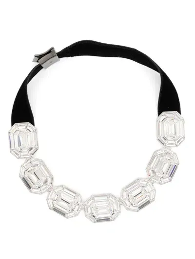 Swarovski Lucent Choker In White