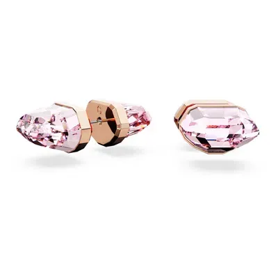 Swarovski Lucent Stud Earrings In Pink